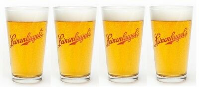 LEINENKUGEL'S BREWERY  4 TRADITIONAL BEER PINT GLASSES NEW