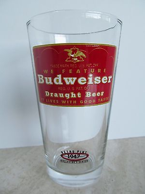 BUDWEISER Collector's Series 1947 RETRO PINT Beer Glass ~ EXCELLENT Condition!