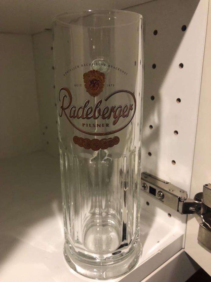 Radeberger Clear Glass Beer Stein 0.4L