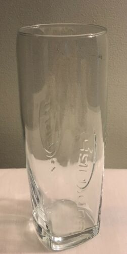 Bud Light Budweiser Clear Etched Out Pilsner Tall Beer Glass 7”