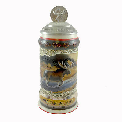 Anheuser-Busch MOOSE STEIN Ceramic American Wildlife 2Nd Elk Deer CS508