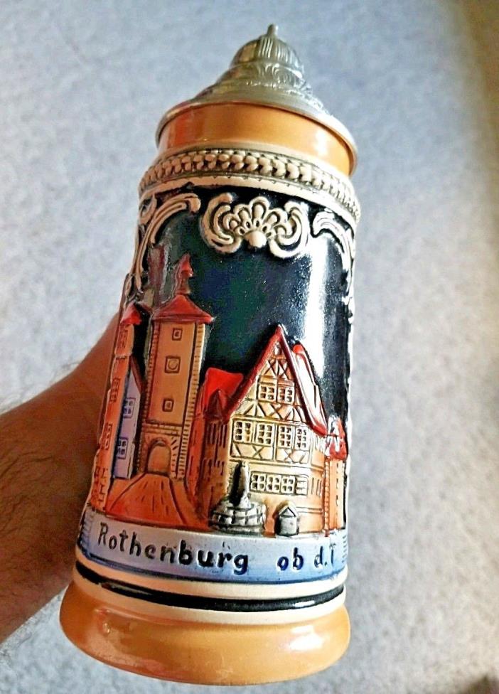 W. Corzelius lidded beer stein. Germany. Great gift idea!