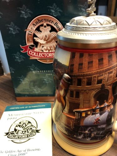 Anheuser Busch 1999 Membership Stein  With COA 