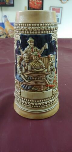 Vintage Anheuser-Busch (Pintado a Mao) German Stein Beer Mug Stein CS5 EVC