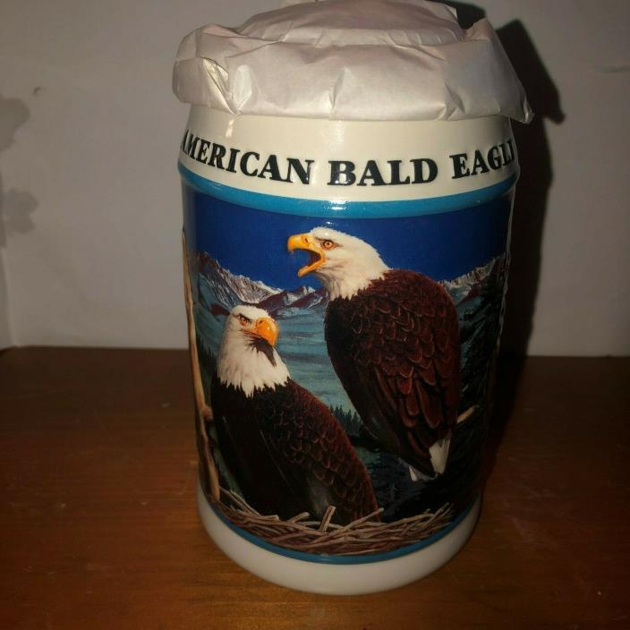 Budweiser American Bald Eagle Stein Series  Limited Ed. Spring Series 05675  NIB