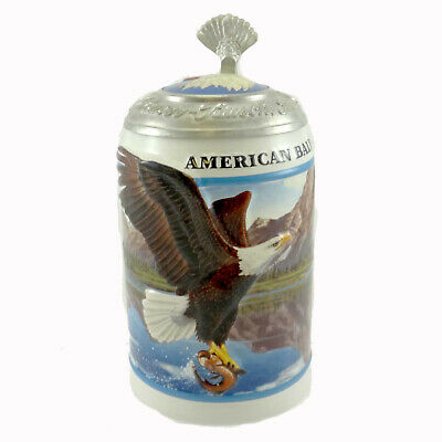 Anheuser-Busch AMERICAN BALD EAGLE SUMMER STEI Ceramic Eagles Stein CS452