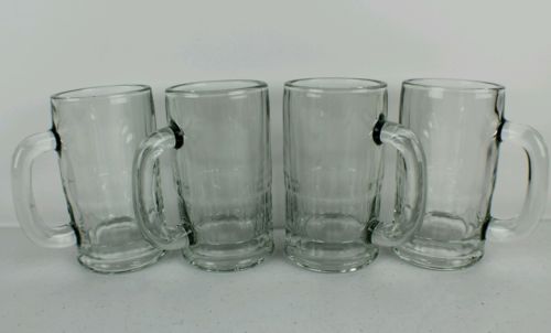 Heavy Glass Frosting Beer  Mugs set of 4