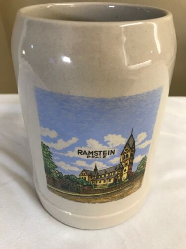 Vintage Ramstein Pfalz Germany Stoneware Beer Mug .5 Liter