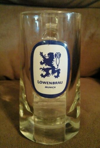 Lowenbrau Munich Heavy Glass Beer Mug Stein