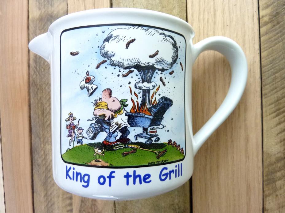 Barbecue Gravy Mug KING of the GRILL Gary Patterson Utensil Holder BBQ Summer