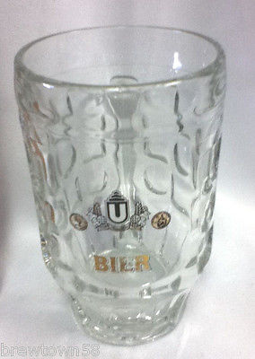 Bier beer glass .4L mug bier bar tavern glassware Germany German logo import JK7