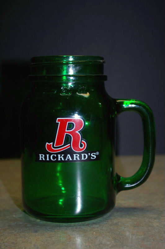 Rickard's Green Mason Jar style mug - 20 oz.