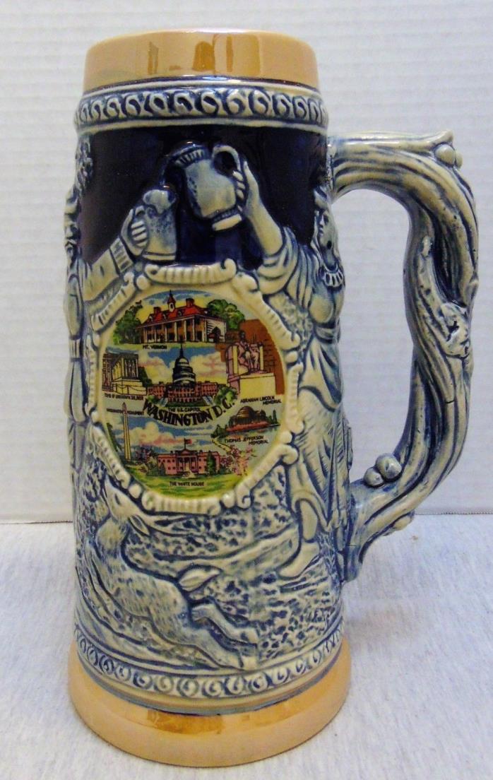 Vintage Big Ceramic Beer Mug Washington DC Made in Japan