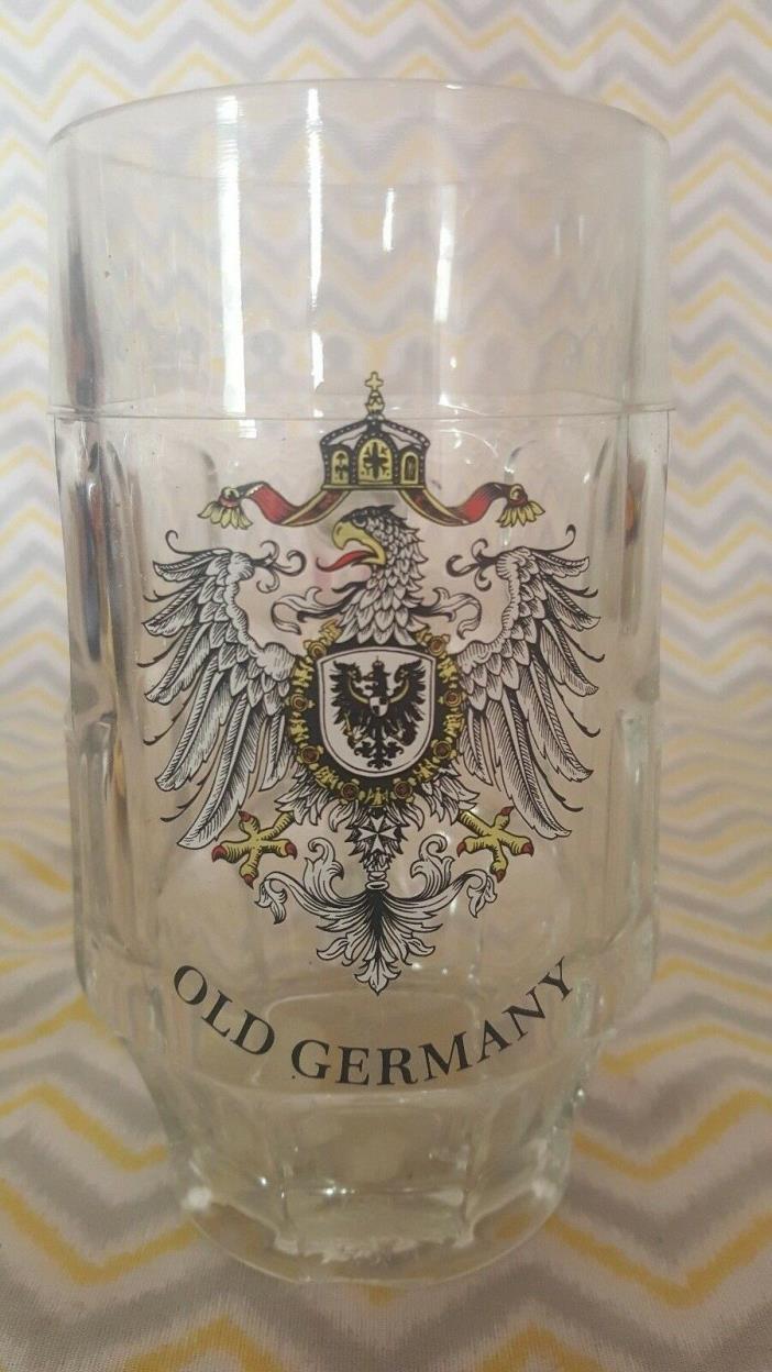 Old Germany Glass Mug with symbols