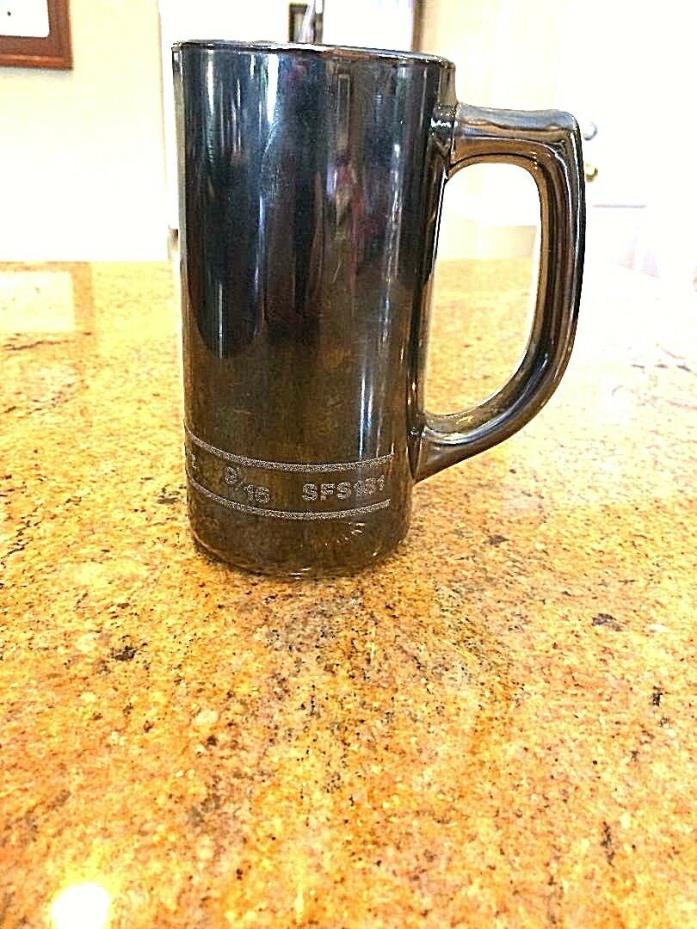 Snap On 9/16 Socket Beer Stein Glass Mug Vintage Rare