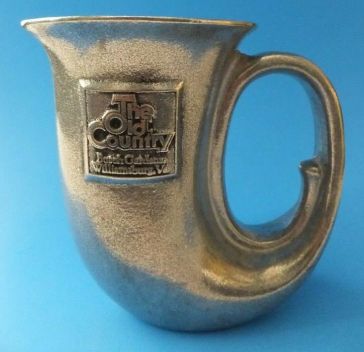 OLD COUNTRY BUSCH GARDENS VIRGINIA PEWTER HUNT HORN CUP