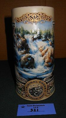 1995 Coors Brewing Company Collector Beer Stein Waterfall Heritage Series