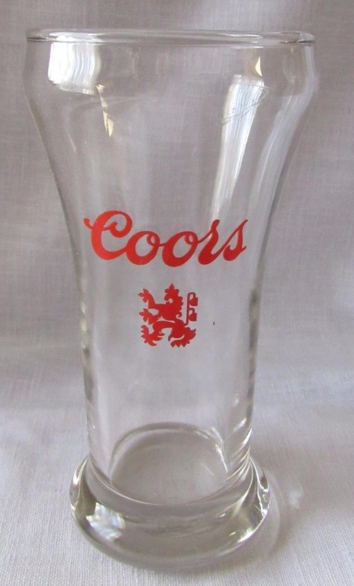 COORS 6 oz Beer Glass Pilsner Heavy Base by Libbey