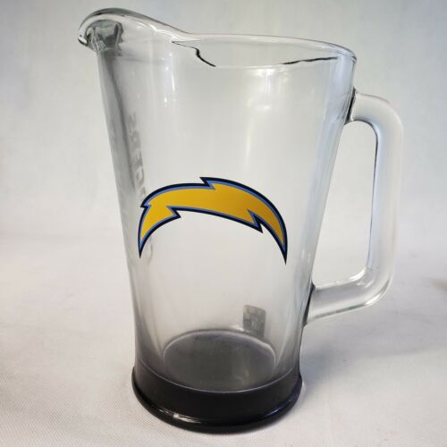 SanDiego Chargers NFL Football Glass Beer 40 Oz Pitcher Brew Barware Large Drink