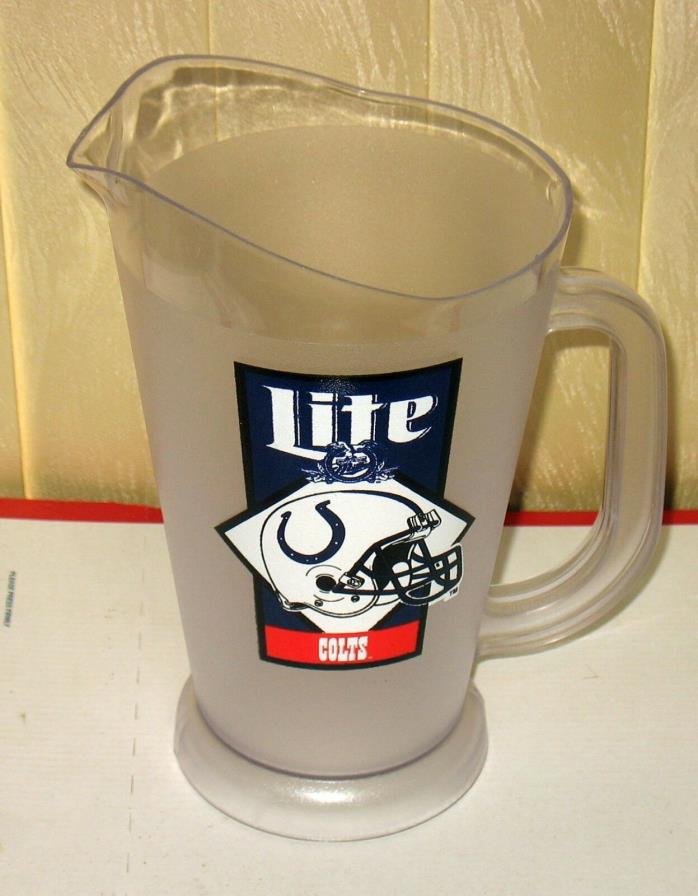 Indianapolis Colts Miller Lite Plastic Beer Pitcher Draughtsman