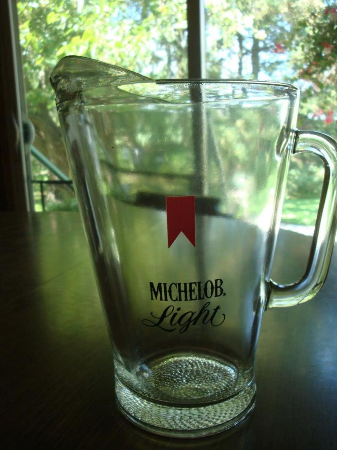 Vintage Glass Beer Pitcher 9