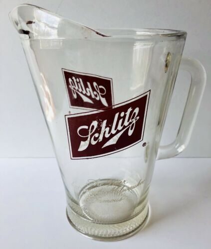 VTG Large Schlitz Logo Beer Pitcher - 