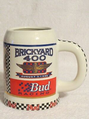 Brickyard 400 Indianapolis Speedway 1996 Budweiser Stein Mug Anheuser Busch