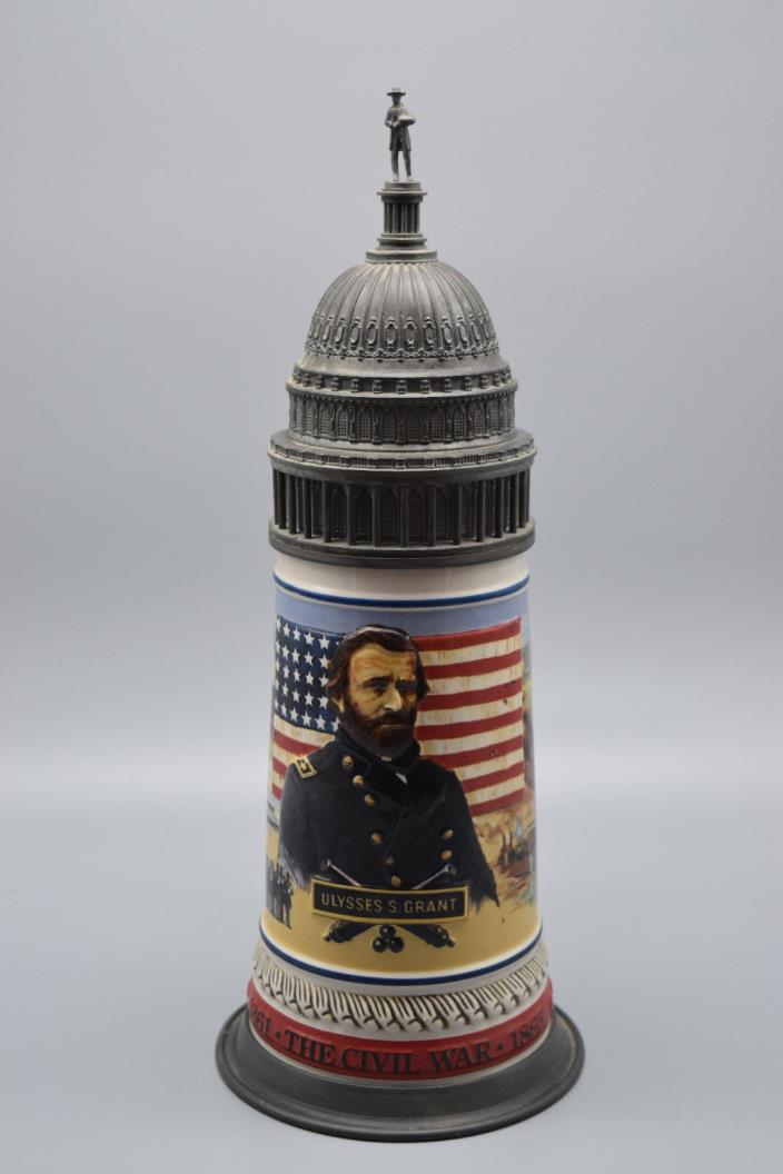 Anheuser-Busch Civil War Commemorative Series Stein Ulysses S. Grant, 1861-1865