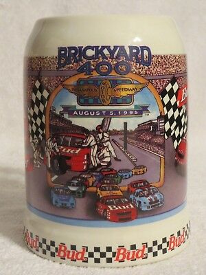 Brickyard 400 Indianapolis Speedway 1995 Budweiser Stein Mug Anheuser Busch