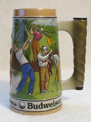 Par for the Course 1992 Budweiser Golf Sports Stein Mug Anheuser Busch