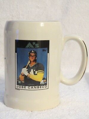 Jose Canseco Topps Rookie Card Heirloom Tradition Sports Nostalgia Stein Mug