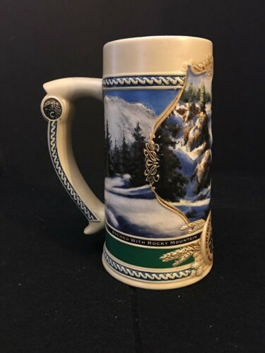COORS BEER STEIN ROCKY MOUNTAIN VIEW