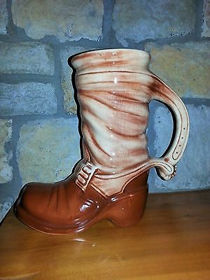 Western McCoy Pottery Cowboy Boot Stein Mug Collectible Vintage NEW IN BOX