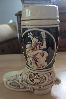 Vintage - Western Germany - Cowboy Boot - Pub Beer Mug / Collectable Figurine