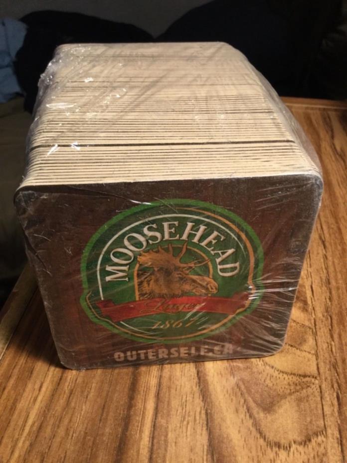 Moosehead- Beer Sealed Coasters - about 50 See Pics