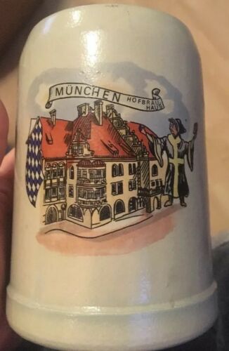 Vintage West Germany Munchen Hofbrau Haus Beer Stein Mug