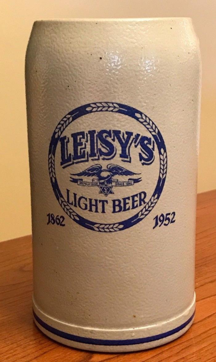 Vintage Leisy's Light Beer 1862-1952 Beer Stein 1 L Franz Herb Munich Germany