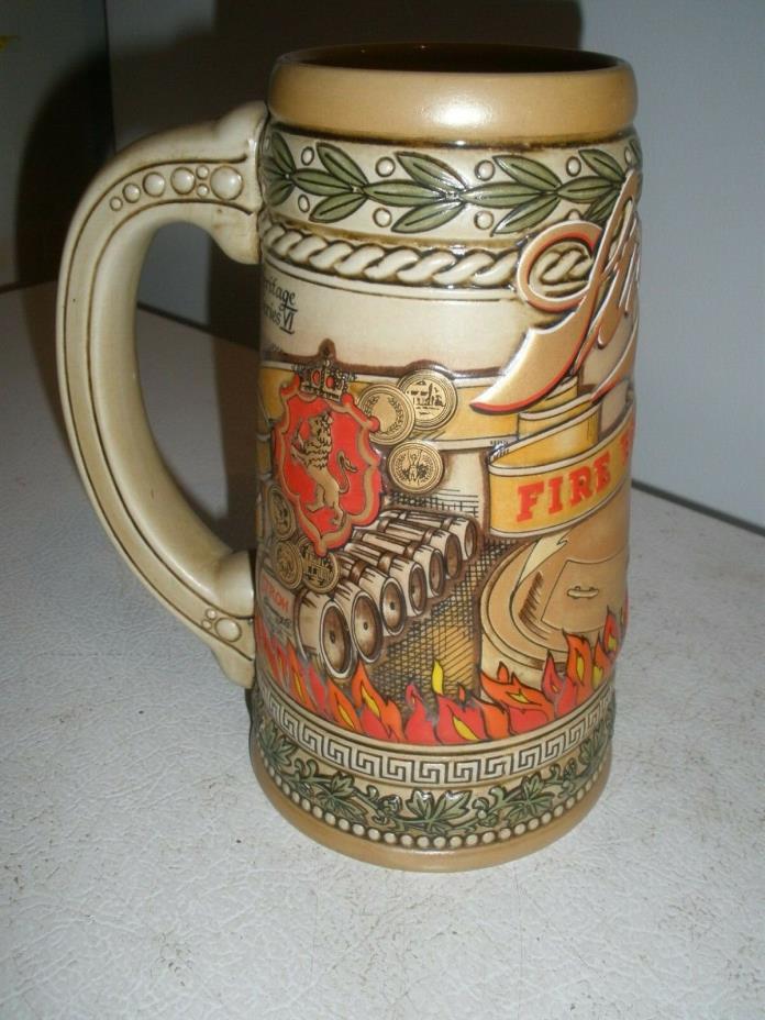Vintage STROH'S America's Only Fire Brewed BEER Ceramic Stein The Stroh Brewing