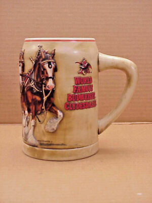 BUDWEISER Beer Stein Collection === World Famous Budweiser Clydesdales
