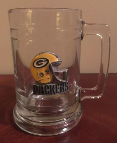 1990’s GREEN BAY PACKERS Mug Stein Vtg 90’s NFL Football Pewter Logo