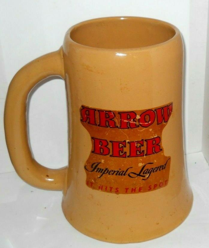 Vintage 1930`s Globe Brewing Co. Arrow Beer Pub/Bar Advertising Display Stein