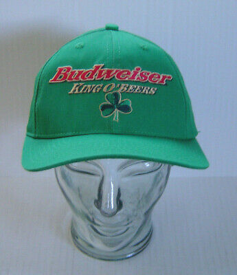 Budweiser King O' Beers St. Patricks Day Baseball Hat Cap Snapback Shamrock