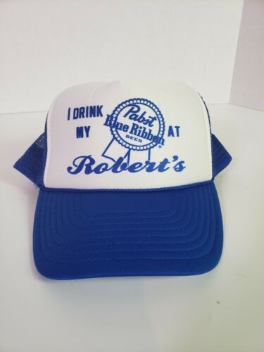 Vintage Pabst Blue Ribbon Hat Snapback Adjustable