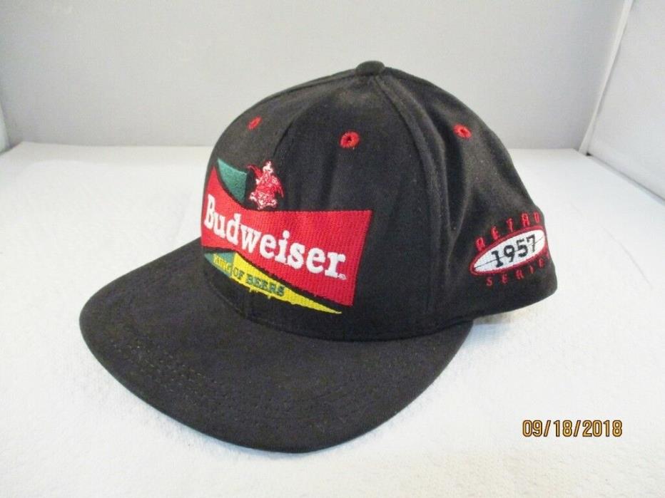Budweiser King of Beers Retro 1957 Embroidered Collector Hat / Cap 1996 NOS