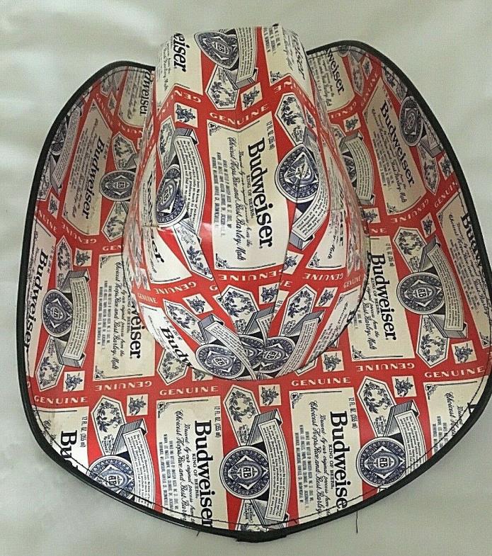 BUDWEISER Beer Box COWBOY HAT (2017) Anheuser Busch ONE SIZE