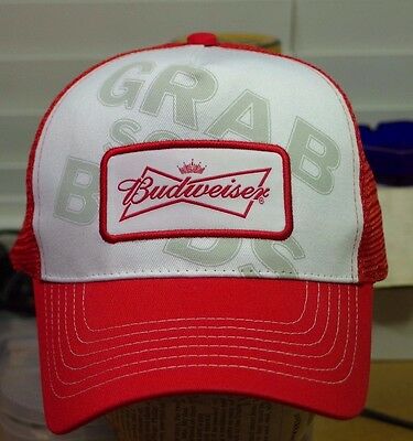 Budweiser Bud Beer Adjustable Baseball Trucker Cap SnapBack