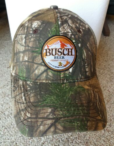 NEW BUSCH BEER Hat Realtree Camo Trucker Hunting Baseball Snapback Cap NWT