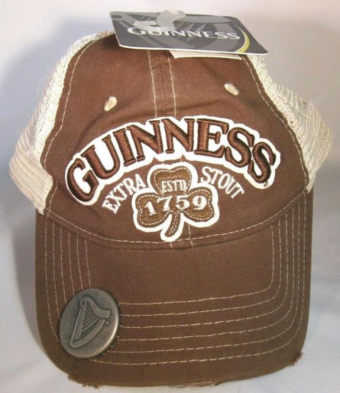 Distressed Guinness Extra Stout Irish beer bottle opener cap
