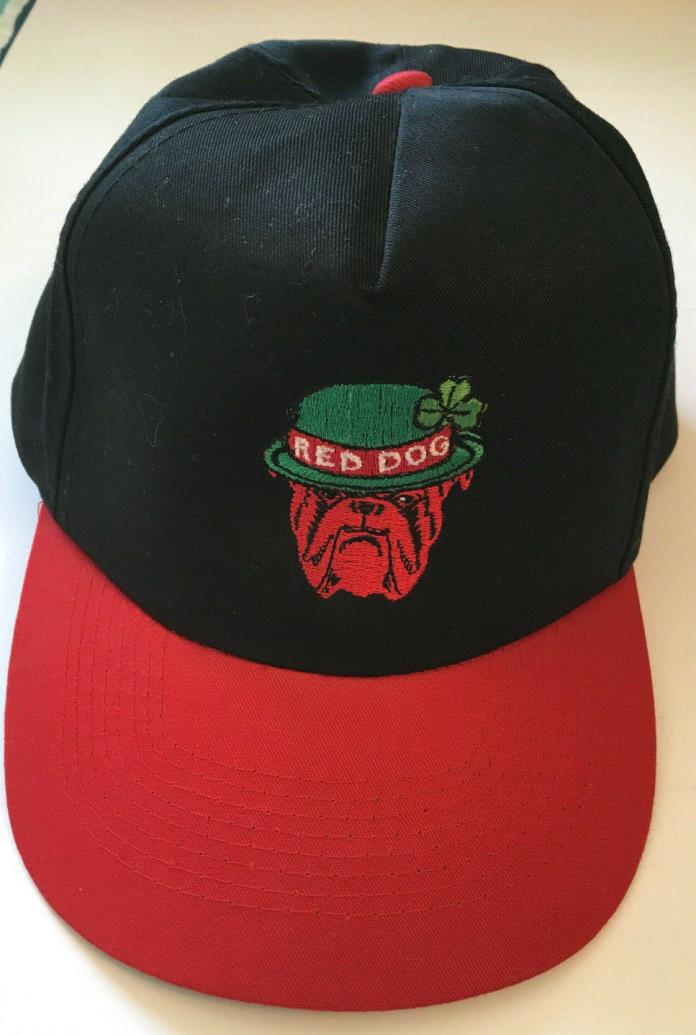 RARE Vintage Promo Red Dog Beer St. Patrick's Day Baseball Hat Cap