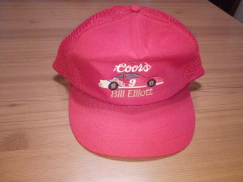 Vintage Bill Elliott Trucker Hat Cap Snapback Coors #9 Nascar Advertising Rare